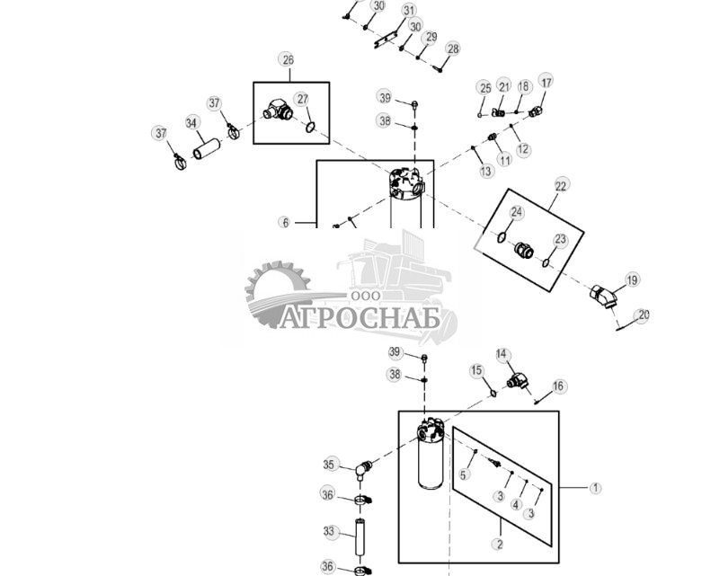 Трубопровод, охладитель гидравлической жидкости - ST829831 224.jpg